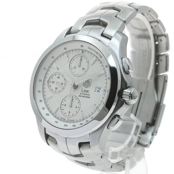 TAG HEUER Link CJF2111 Chronograph Silver Dial Automatic Men's Watch